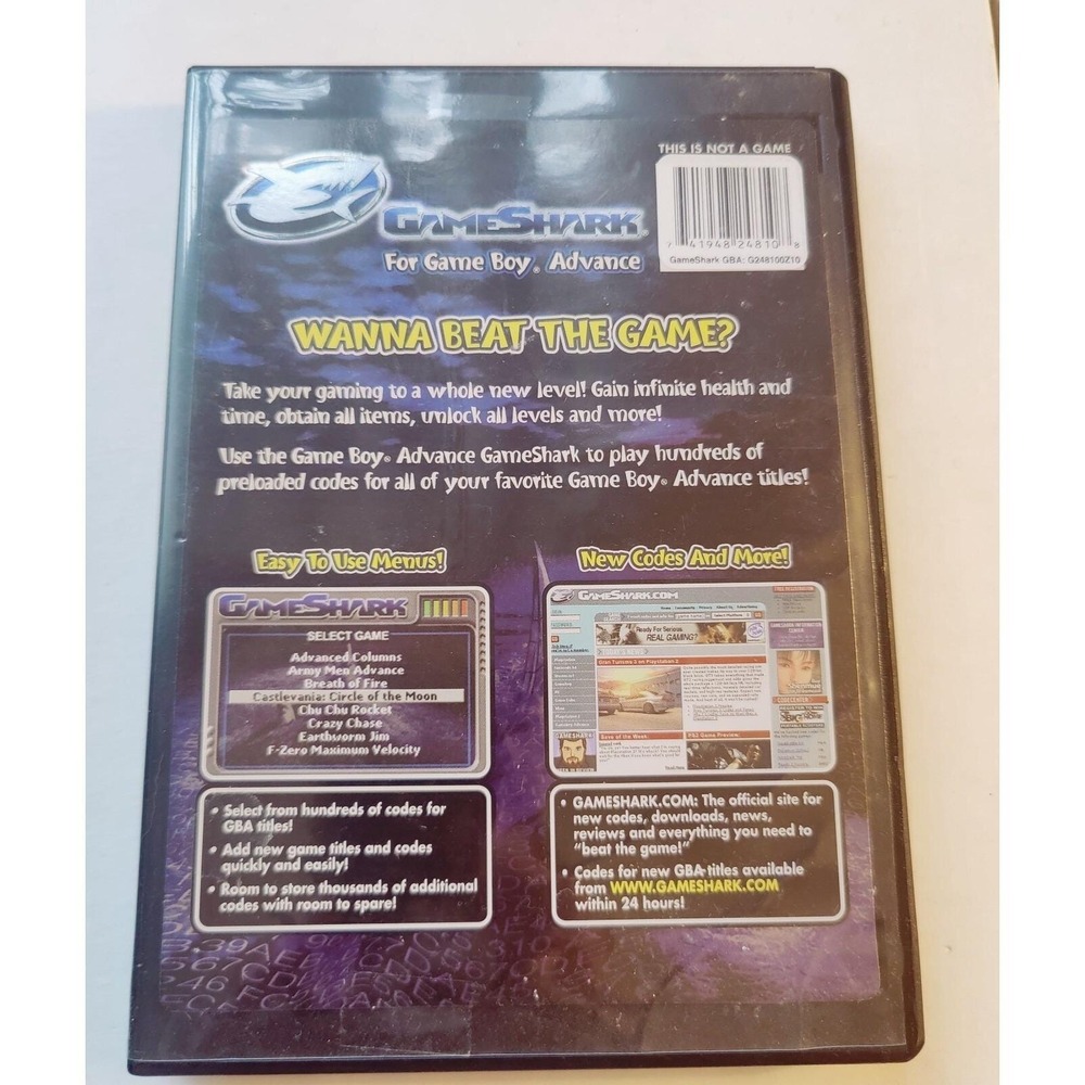 Gameshark Game Boy Advance GBA PC Support Disc with Custom Case! - Picture 2 of 7